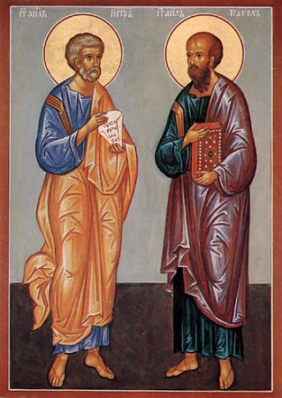 славные всехвальные первоверховные апостолы Петр и Павел